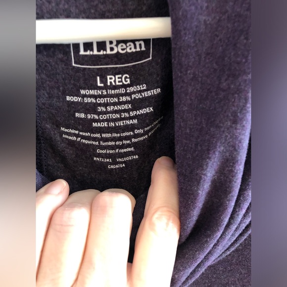 L. L. Bean Cozy Pullover, Cowl Neck, Women’s Size Large - Picture 2 of 8